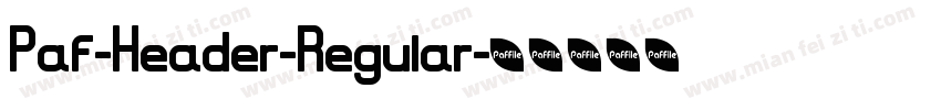Paf-Header-Regular字体转换