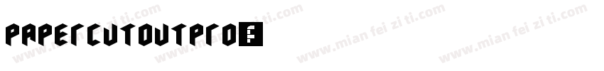 PaperCutoutPRO字体转换