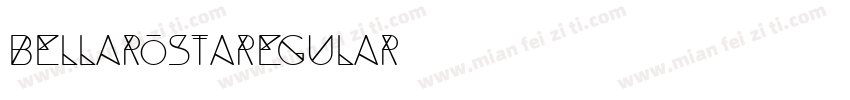 BellarostaRegular字体转换