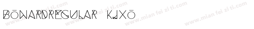 BonardRegular-Kjxo字体转换