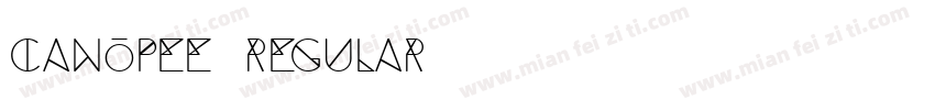 Canopee-Regular字体转换
