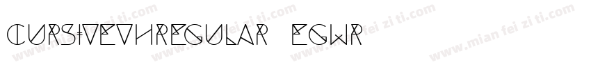 CursivevhRegular-Egwr字体转换