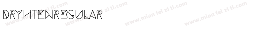 DryhtenRegular字体转换