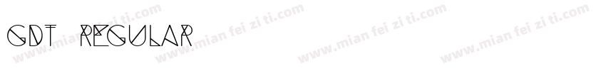GDT(regular)字体转换