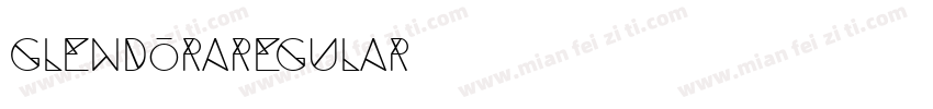 GlendoraRegular字体转换