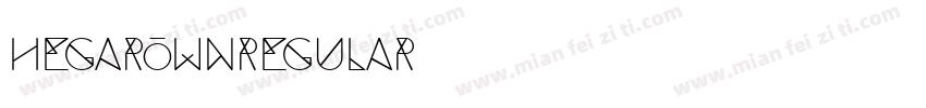 HegarownRegular字体转换