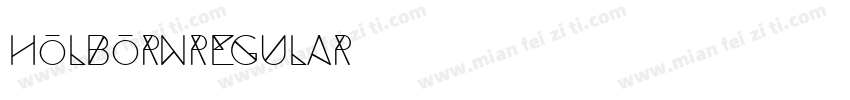 HolbornRegular字体转换