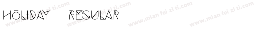 Holiday2-Regular字体转换