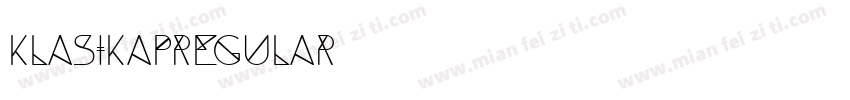 KLASIKAPRegular字体转换