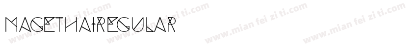 MagethaiRegular字体转换
