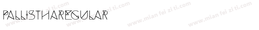 PallisthaRegular字体转换