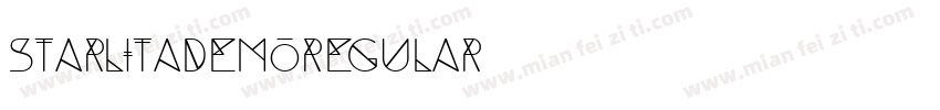 StarlitaDEMORegular字体转换