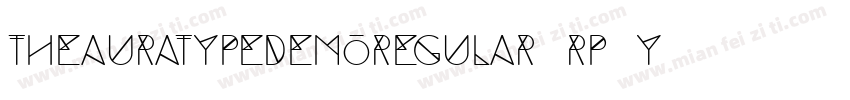 TheauratypedemoRegular-Rp5y6字体转换