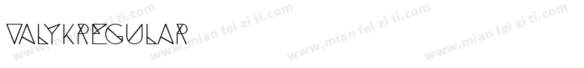 ValykRegular字体转换
