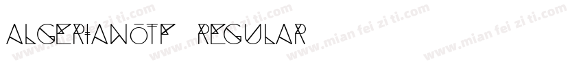 algerianOTF)regular字体转换