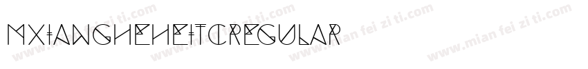 mxiangheheiTCRegular字体转换