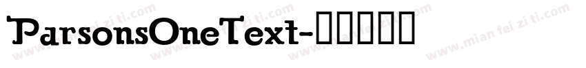 ParsonsOneText字体转换