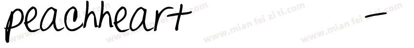 peachheart署名字体转换
