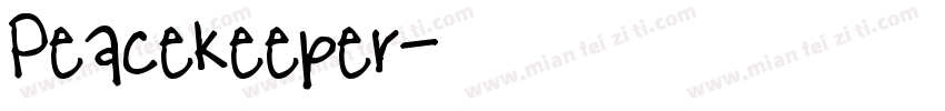 Peacekeeper字体转换