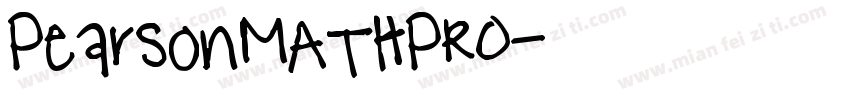 PearsonMATHPRO字体转换