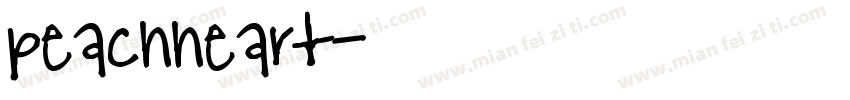 peachheart署名字体转换