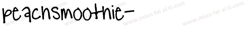 peachsmoothie字体转换