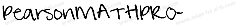 PearsonMATHPRO字体转换