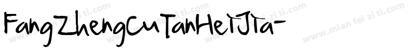 FangZhengCuTanHeiJia字体转换