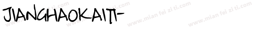 JIANGHAOKAITI字体转换