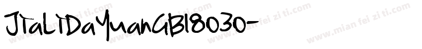 JiaLiDaYuanGB18030字体转换