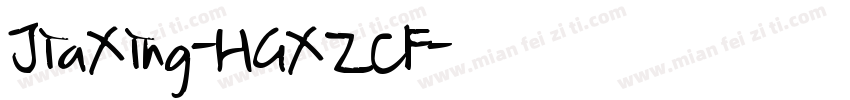 JiaXing-HGXZCF字体转换
