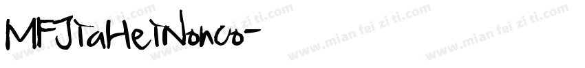 MFJiaHei_Nonco字体转换