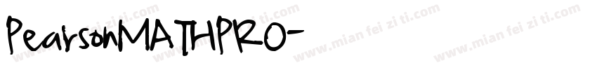 PearsonMATHPRO字体转换