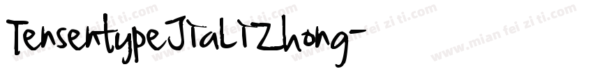TensentypeJiaLiZhong字体转换