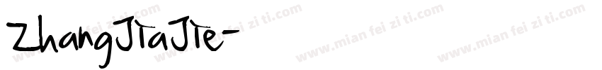 ZhangJiaJie字体转换