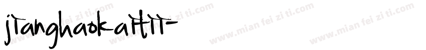 jianghaokaitii字体转换
