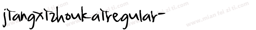 jiangxizhoukairegular字体转换