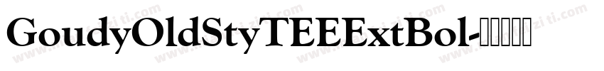 GoudyOldStyTEEExtBol字体转换
