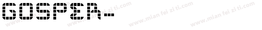 GOSPER字体转换