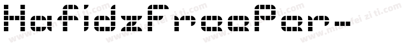 HafidzFreePer字体转换