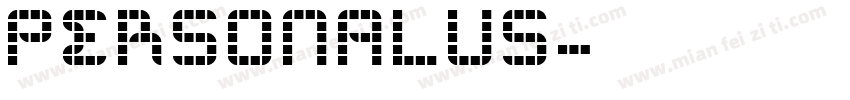 PERSONALUS字体转换
