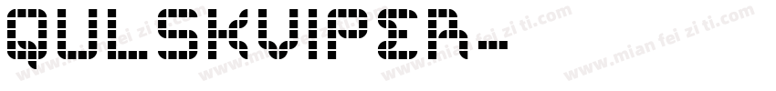 QULSKVIPER字体转换