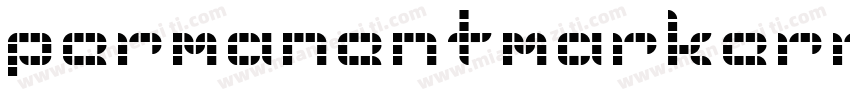 permanentmarkerregul字体转换