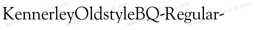 KennerleyOldstyleBQ-Regular字体转换