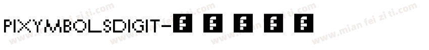 pixymbolsdigit字体转换