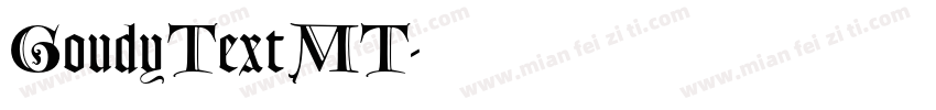 GoudyTextMT字体转换