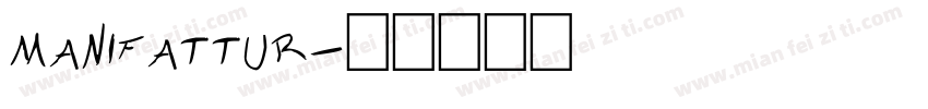 manifattur字体转换