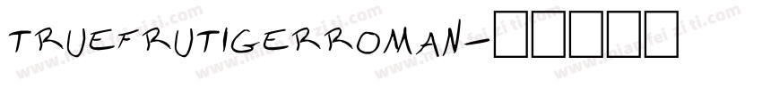 truefrutigerroman字体转换