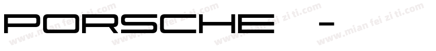 PORSCHE字体字体转换
