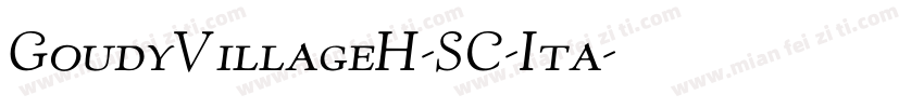 GoudyVillageH-SC-Ita字体转换